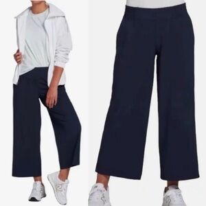 CALIA Cropped Wide Leg Pants Black NEW Journey Collection Size Medium